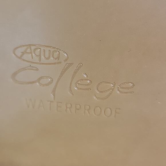 Aqua College Emily Natural Snakeprint Leather Waterproof Ankle Boot Womens 6 NEW - Picture 9 of 15